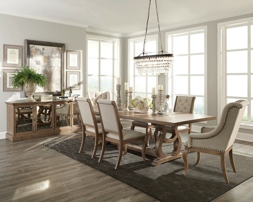 Brockway 7pc wood dining - dining, room