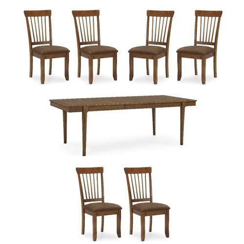 Maklaine set brown dining - brown,