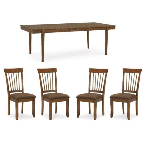 Maklaine set brown dining - of,